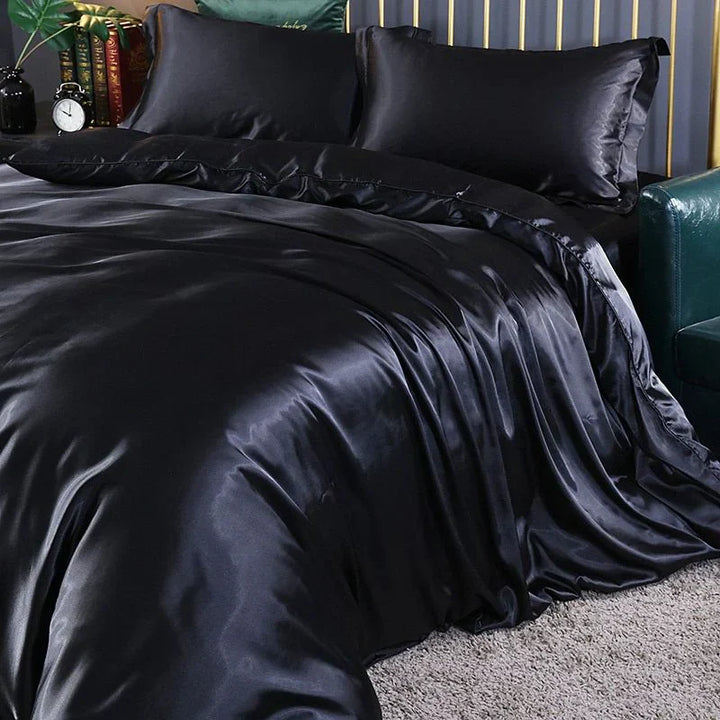 Elegant Satin Silk Bedding Set - Luxurious Comfort for Every Night-Orizon Depot