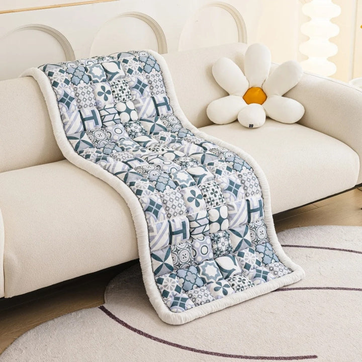 Bohemian Printed Quilted Sofa Cover for Stylish Home Decor-Orizon Depot