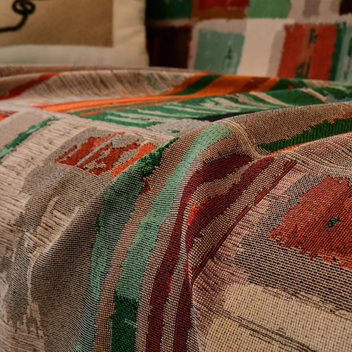 Bohemian Rustic Geometric Sofa Cover for Stylish Home Decor-Orizon Depot