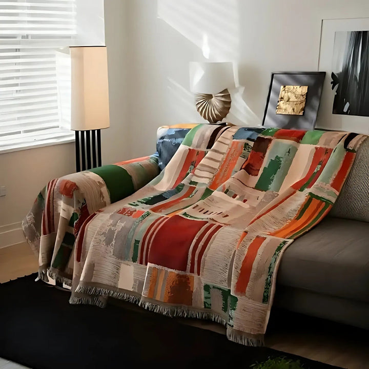 Bohemian Rustic Geometric Sofa Cover for Stylish Home Decor-Orizon Depot