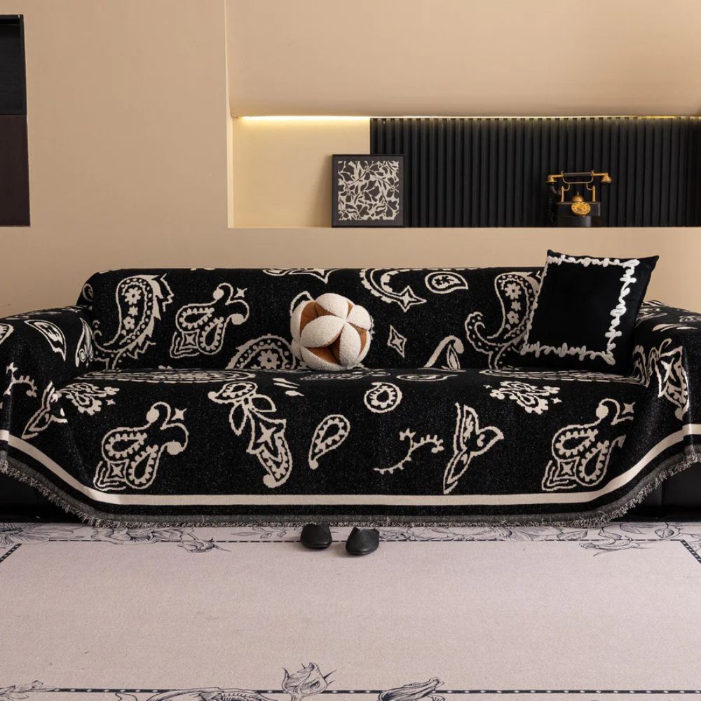Boho Bloom Soft Sofa Cover - Stylish and Comfortable Furniture Protector-Orizon Depot
