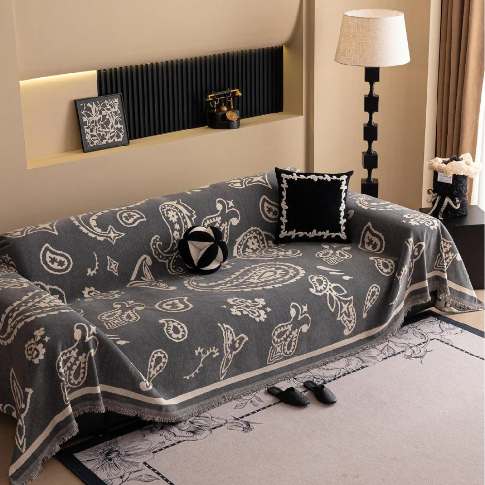 Boho Bloom Soft Sofa Cover - Stylish and Comfortable Furniture Protector-Orizon Depot