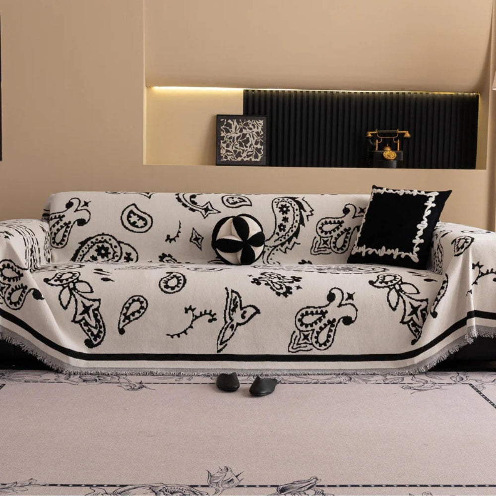 Boho Bloom Soft Sofa Cover - Stylish and Comfortable Furniture Protector-Orizon Depot