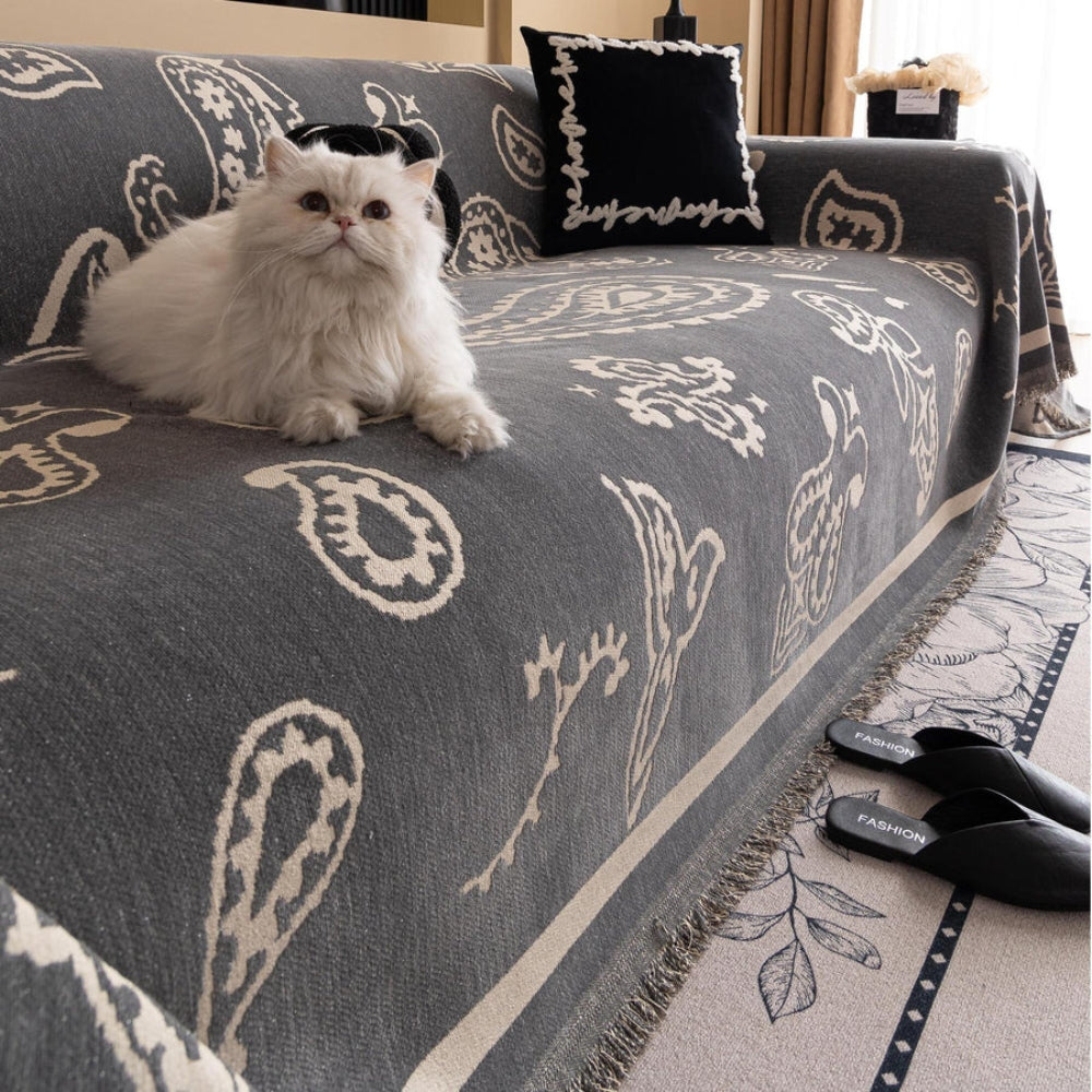 Boho Bloom Soft Sofa Cover - Stylish and Comfortable Furniture Protector-Orizon Depot
