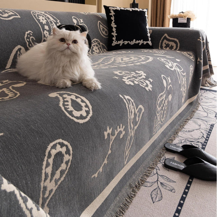 Boho Bloom Soft Sofa Cover - Stylish and Comfortable Furniture Protector-Orizon Depot