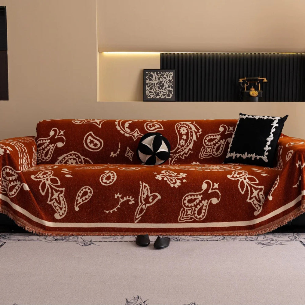 Boho Bloom Soft Sofa Cover - Stylish and Comfortable Furniture Protector-Orizon Depot
