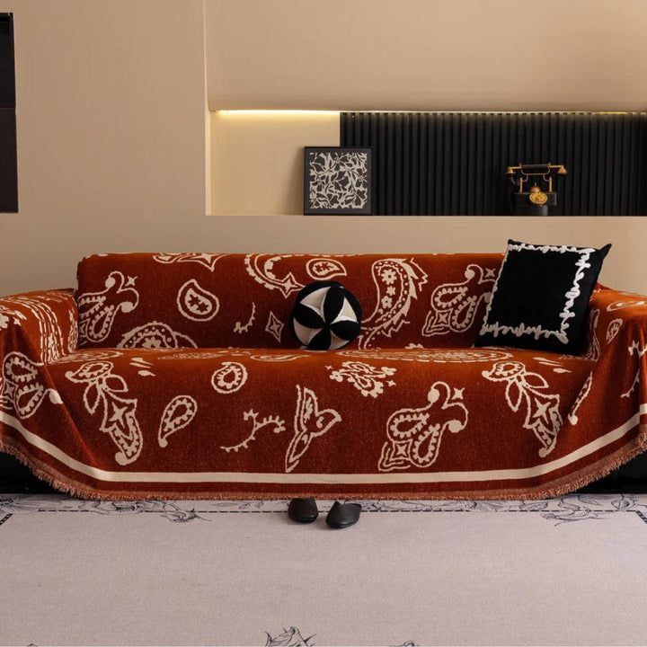 Boho Bloom Soft Sofa Cover - Stylish and Comfortable Furniture Protector-Orizon Depot