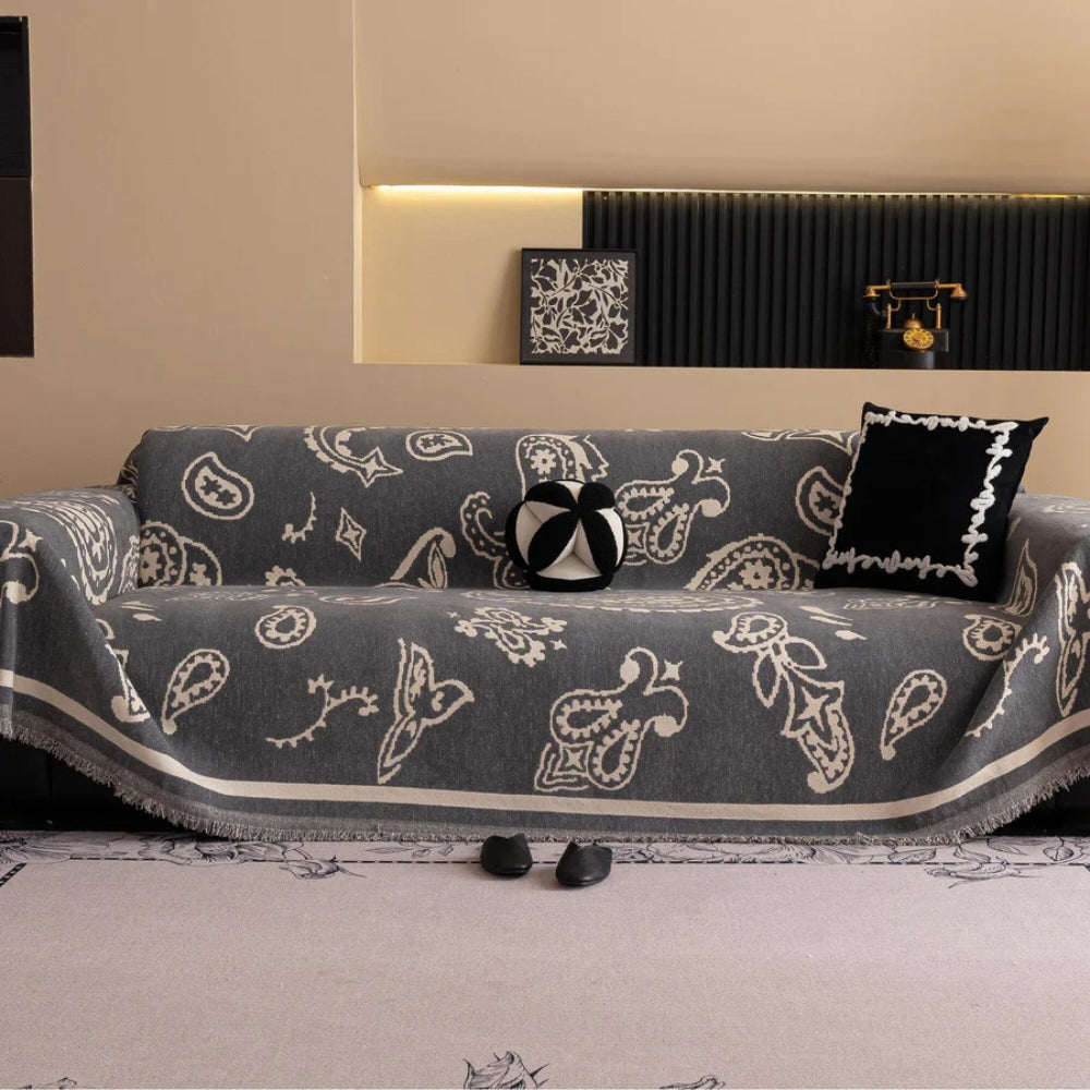 Boho Bloom Soft Sofa Cover - Stylish and Comfortable Furniture Protector-Orizon Depot