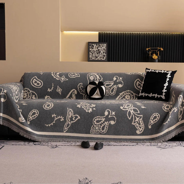 Boho Bloom Soft Sofa Cover - Stylish and Comfortable Furniture Protector-Orizon Depot