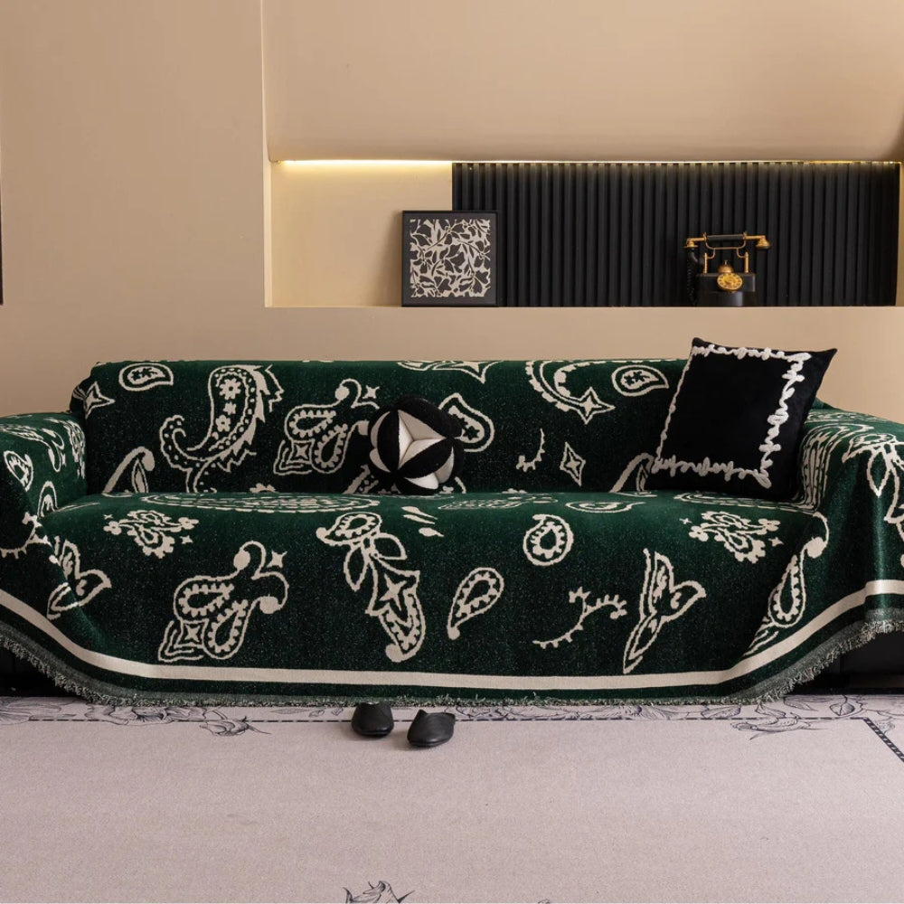 Boho Bloom Soft Sofa Cover - Stylish and Comfortable Furniture Protector-Orizon Depot