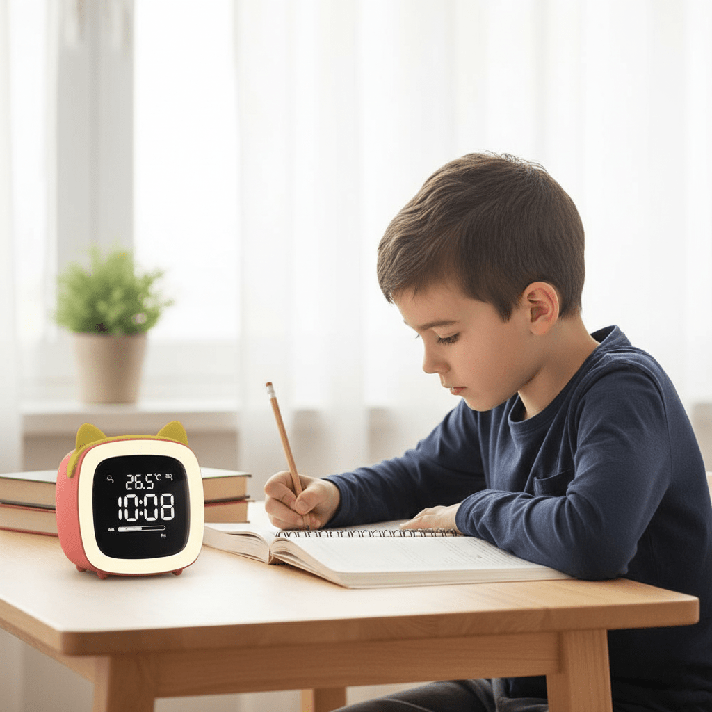 Children's Alarm Clock with Gentle Night Light for Kids-Orizon Depot