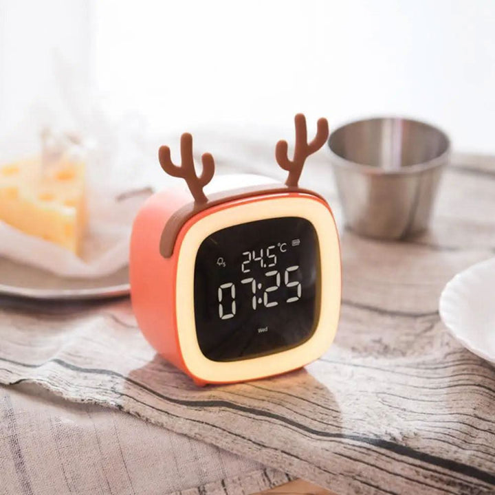 Children's Alarm Clock with Gentle Night Light for Kids-Orizon Depot