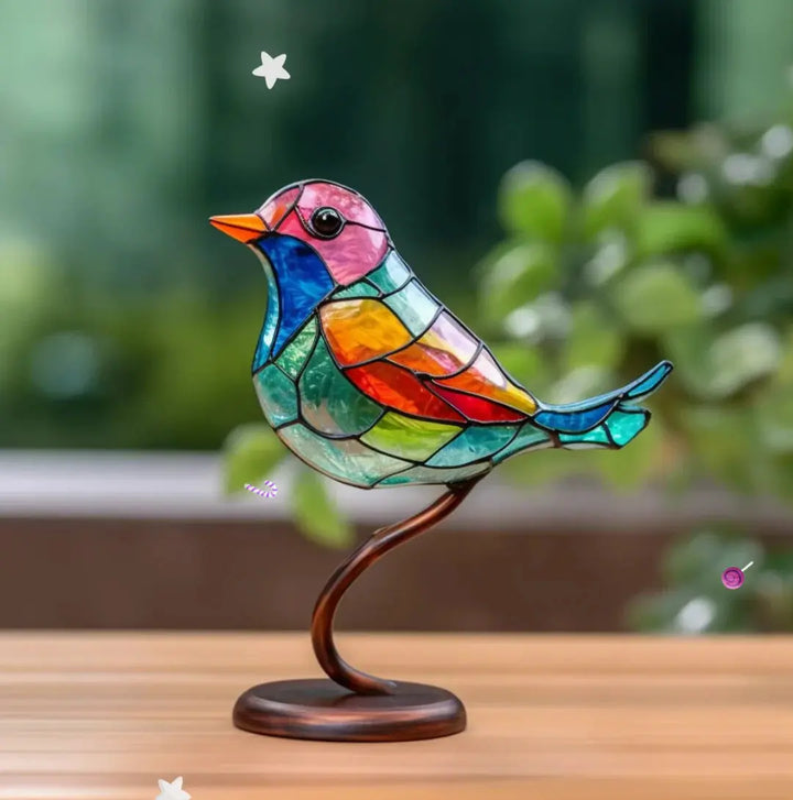 Decorative Window Bird Figurine for Home or Garden Decor-Orizon Depot