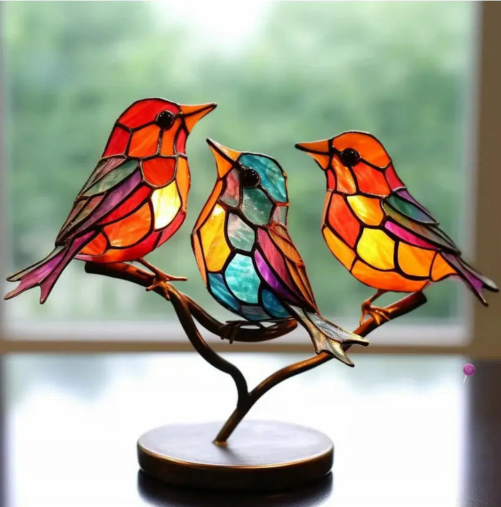 Decorative Window Bird Figurine for Home or Garden Decor-Orizon Depot