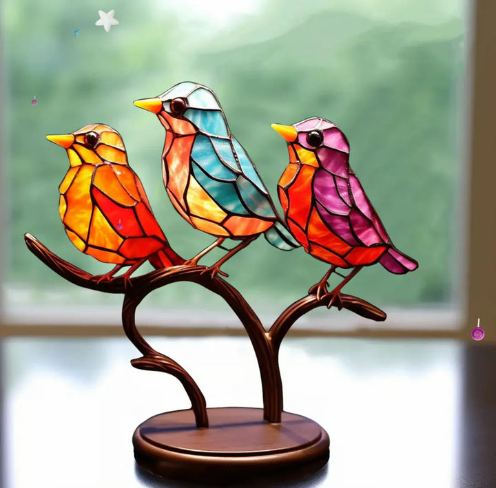Decorative Window Bird Figurine for Home or Garden Decor-Orizon Depot