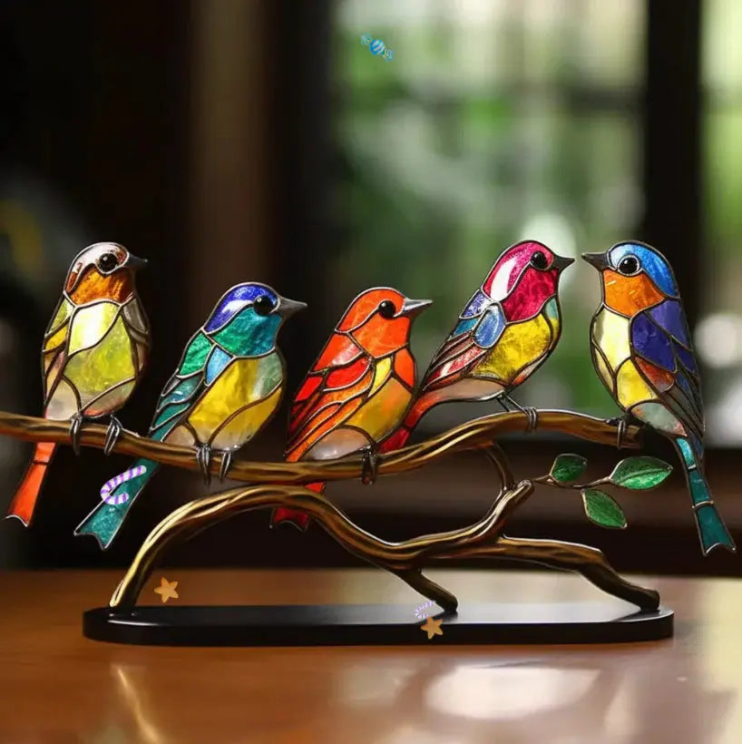 Decorative Window Bird Figurine for Home or Garden Decor-Orizon Depot