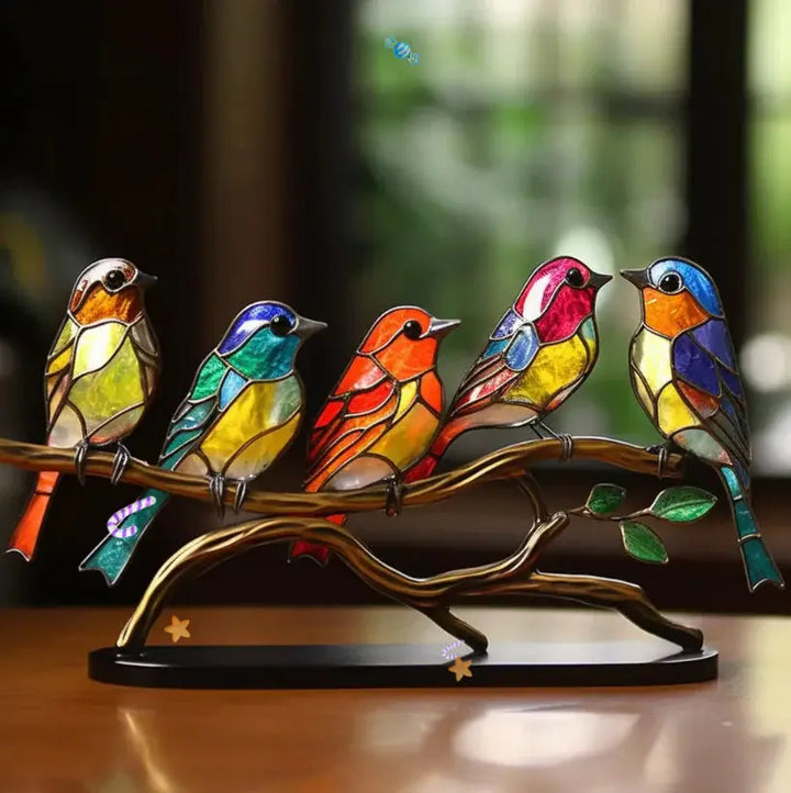 Decorative Window Bird Figurine for Home or Garden Decor-Orizon Depot