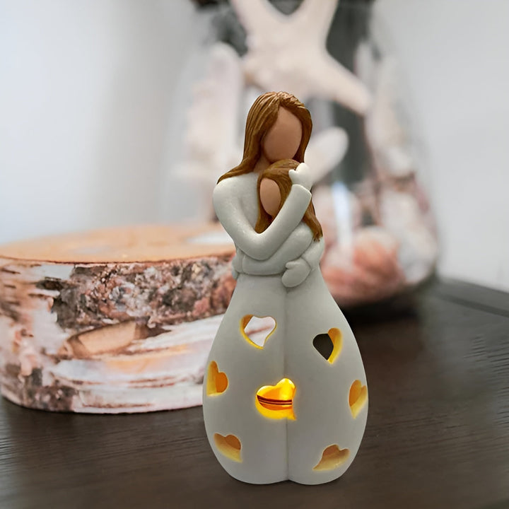 Mother-Daughter Figure Flickering Candle Holder - LoveGlow-Orizon Depot