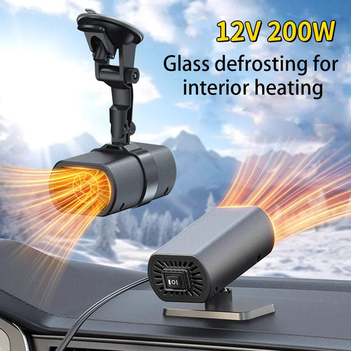Car Heater Demister with Suction Cup for Clear Winter Windshield-Orizon Depot