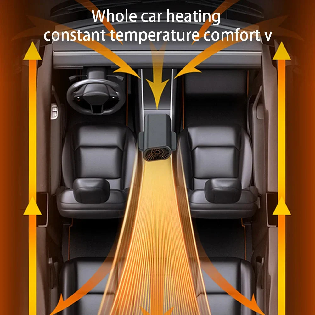 Car Heater Demister with Suction Cup for Clear Winter Windshield-Orizon Depot