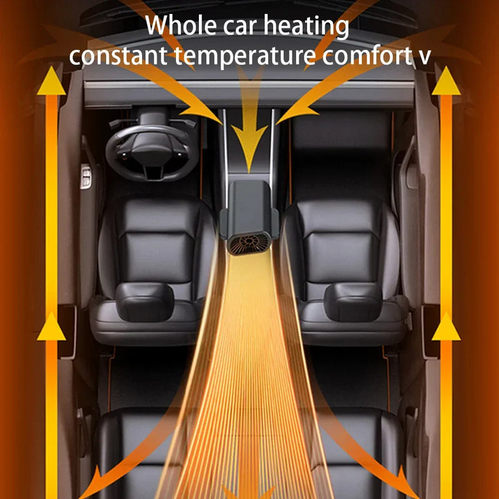 Car Heater Demister with Suction Cup for Clear Winter Windshield-Orizon Depot