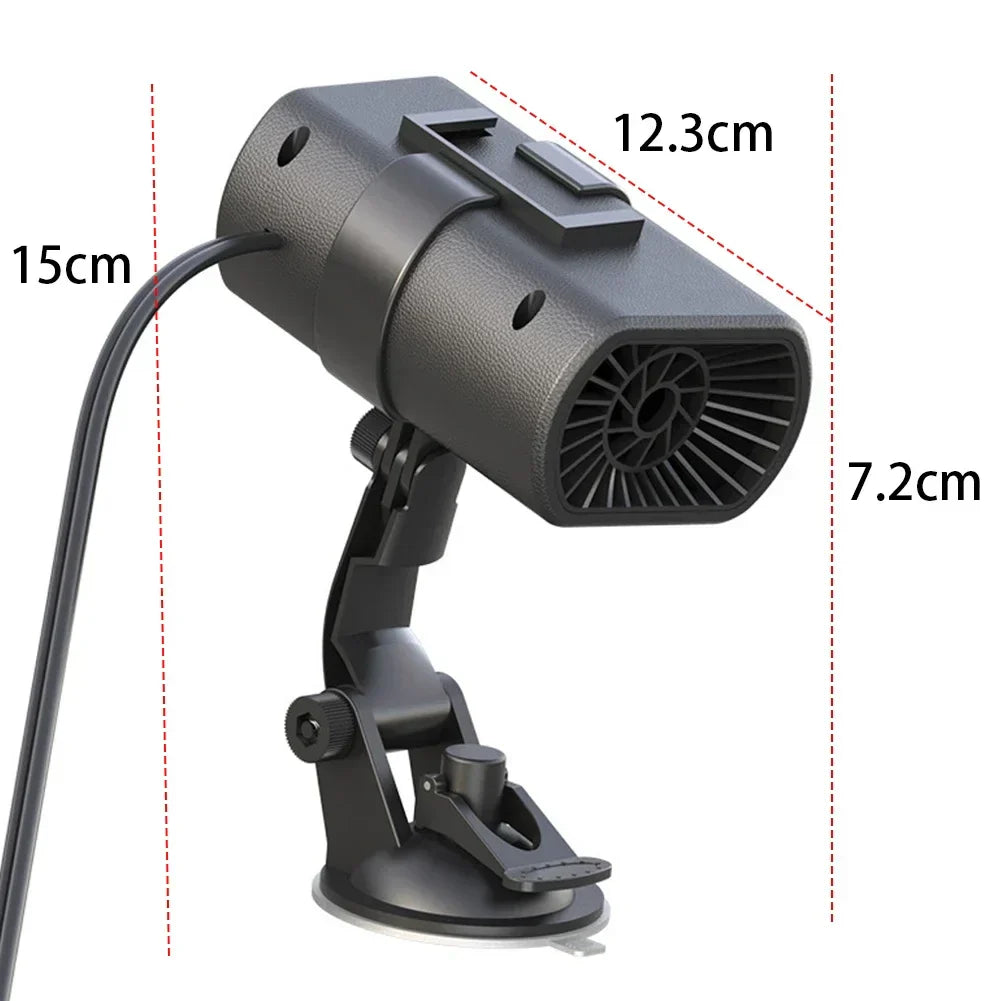Car Heater Demister with Suction Cup for Clear Winter Windshield-Orizon Depot