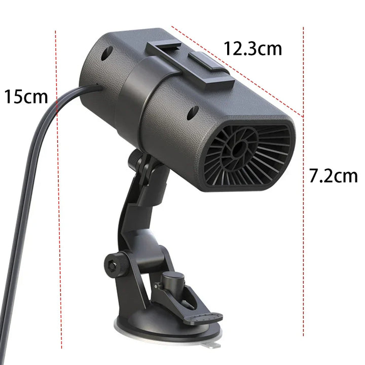 Car Heater Demister with Suction Cup for Clear Winter Windshield-Orizon Depot