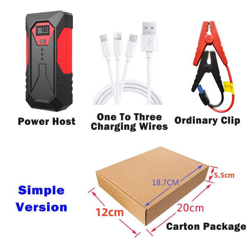 Car Jump Starter Power Bank 18000mAh 1200A Emergency Booster-Orizon Depot
