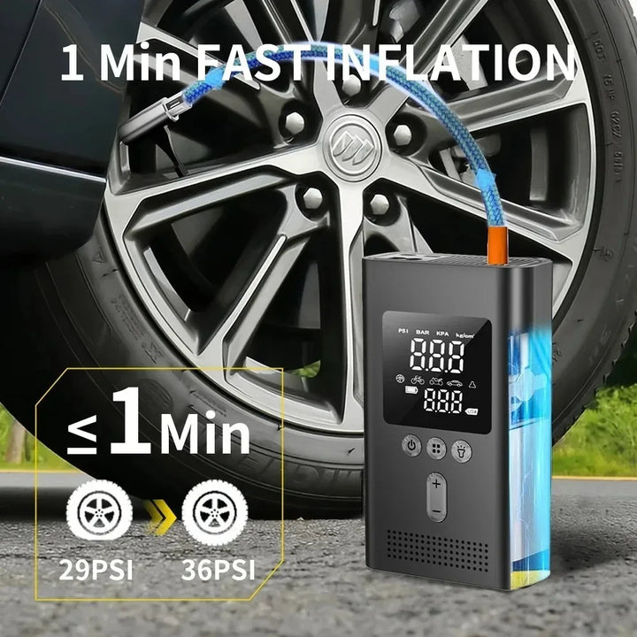 Car Jump Starter with Air Pump, 3000A, 150 PSI, LED Light-Orizon Depot