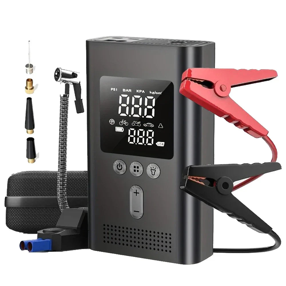 Car Jump Starter with Air Pump, 3000A, 150 PSI, LED Light-Orizon Depot