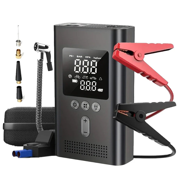 Car Jump Starter with Air Pump, 3000A, 150 PSI, LED Light-Orizon Depot