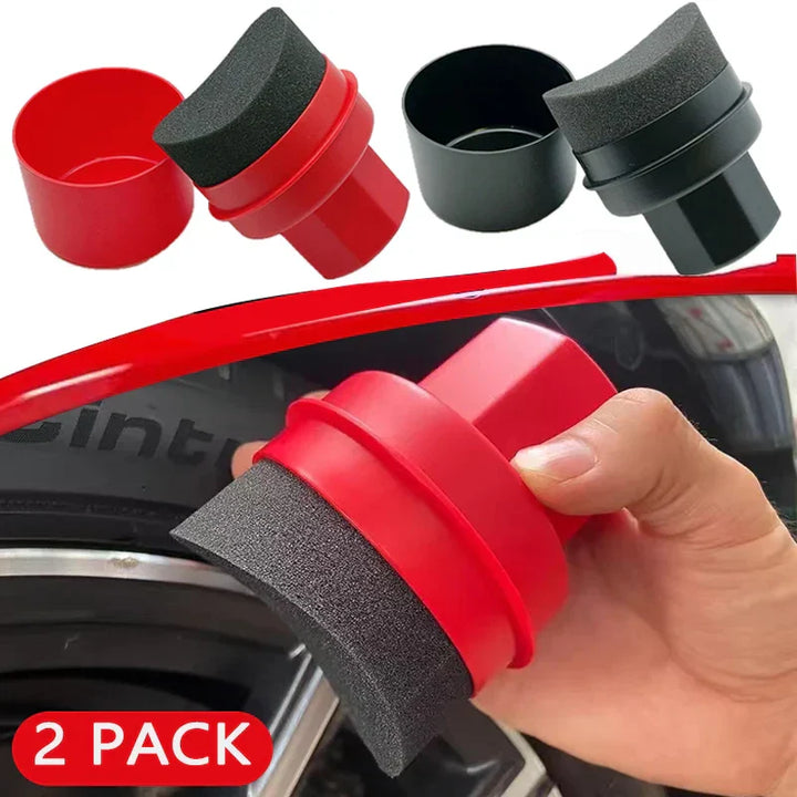 Car Wheel Polishing Sponge Brush and Tire Cleaner Applicator 2 Pack-Orizon Depot