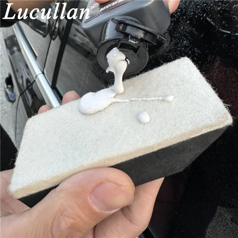 Car Windshield Cleaning Sponge – Wool Polishing Pad for Shine-Orizon Depot