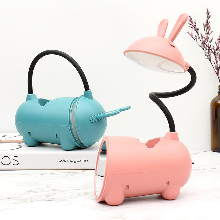 Cartoon Rabbit LED Touch USB Desk Lamp and Pen Holder-Orizon Depot