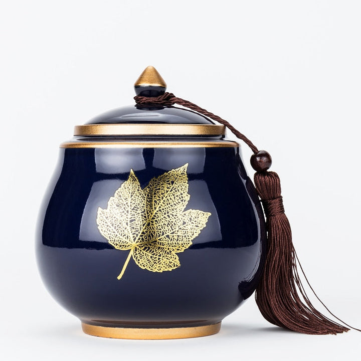 Ceramic Teapot with Moisture-Proof Sealed Storage Container-Orizon Depot