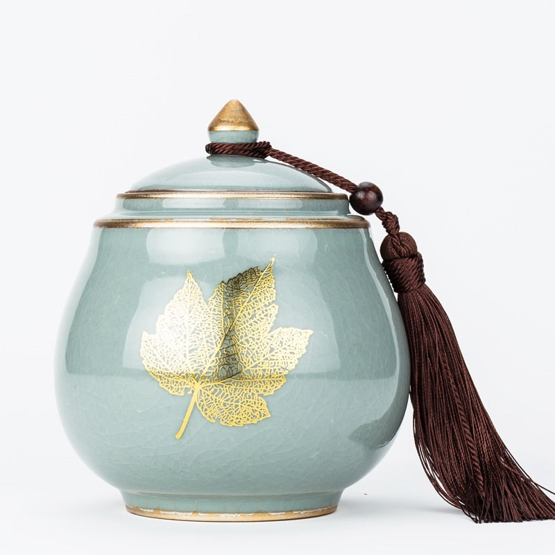Ceramic Teapot with Moisture-Proof Sealed Storage Container-Orizon Depot