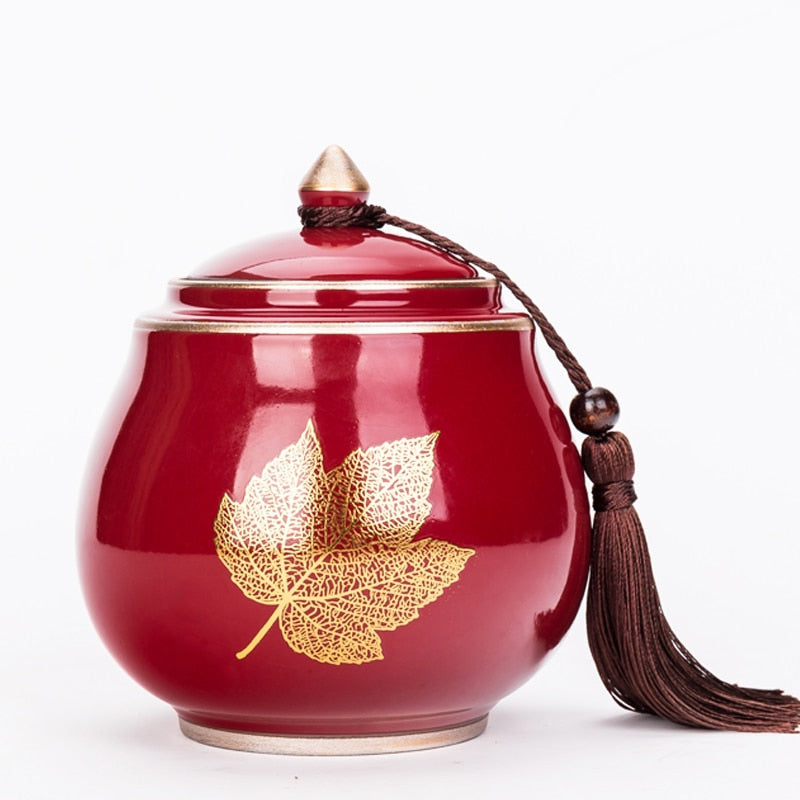 Ceramic Teapot with Moisture-Proof Sealed Storage Container-Orizon Depot