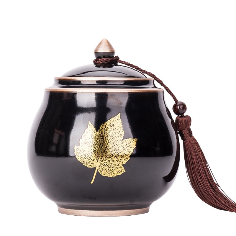 Ceramic Teapot with Moisture-Proof Sealed Storage Container-Orizon Depot