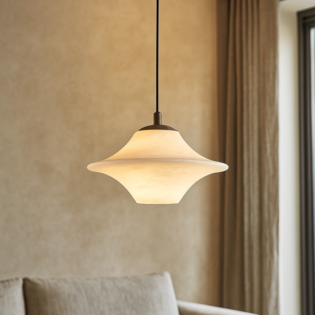 Natural Marble Hanging Pendant Lamp-Orizon Depot