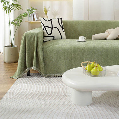 Cozy Soft Fringe Throw Blanket for Indoor & Outdoor Use