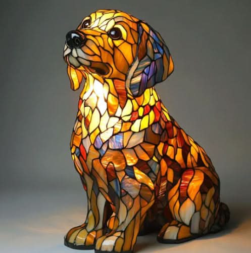 Animal-Shaped Decorative Table Lamp with LED Backlight for Home Decor