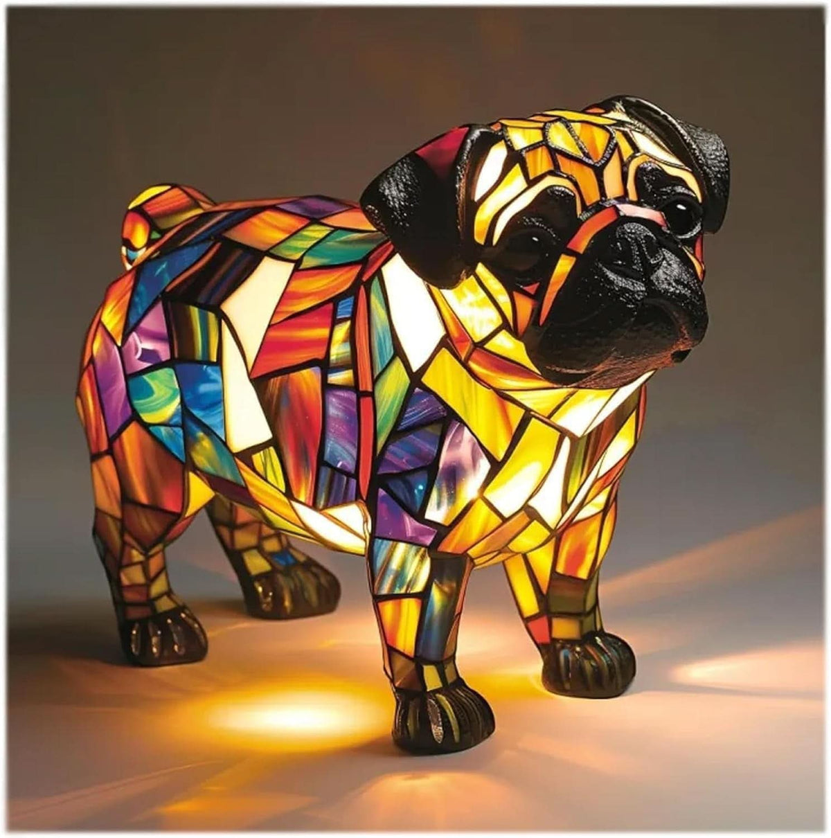 Cozy LED Lamp with Animal Patterns for Artistic Home Decor