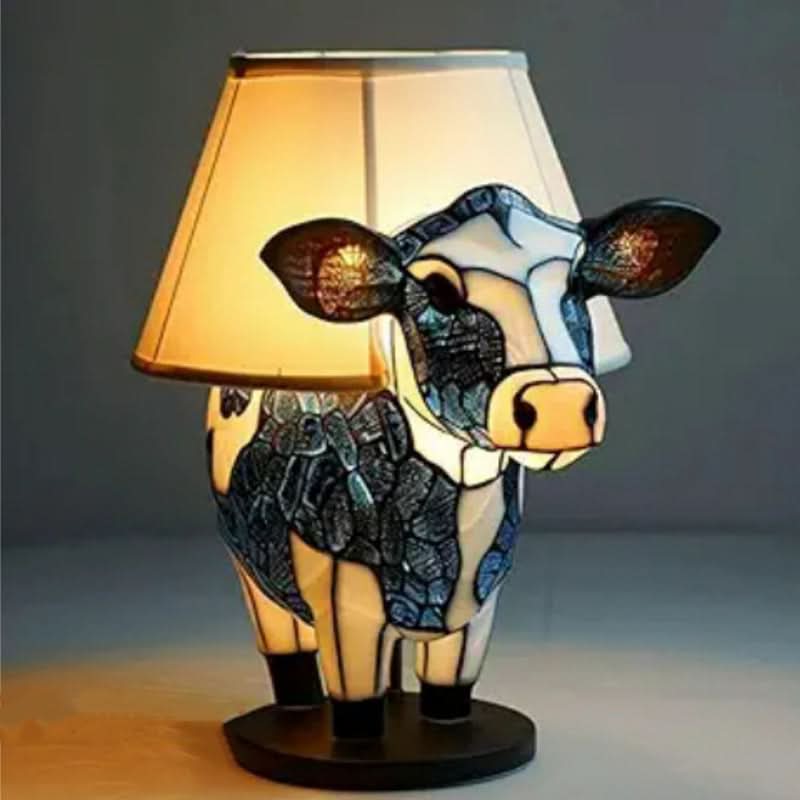Animal-Shaped Decorative Table Lamp with LED Backlight for Home Decor