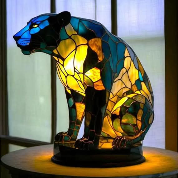 Cozy LED Lamp with Animal Patterns for Artistic Home Decor
