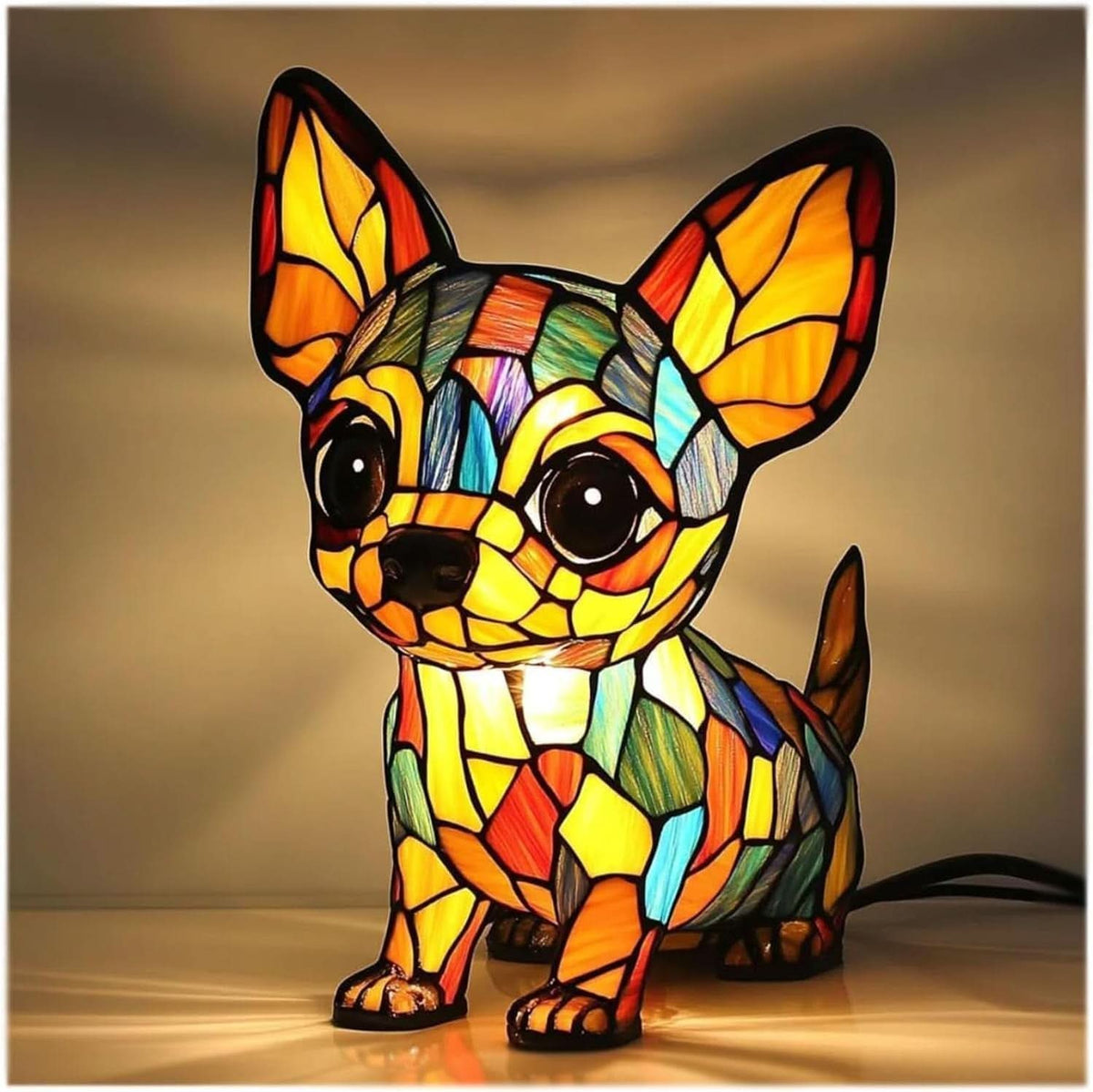 Animal-Shaped Decorative Table Lamp with LED Backlight for Home Decor