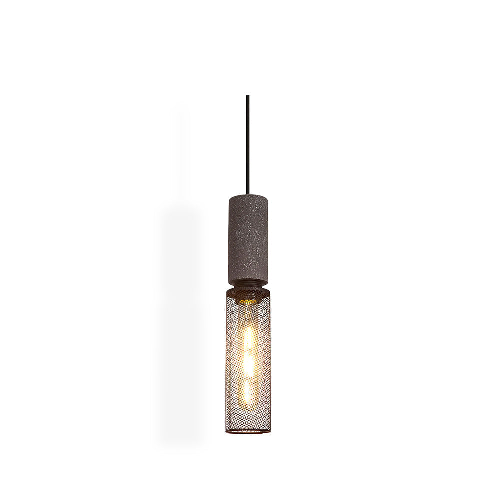 Industrial LED Pendant Light | Modern Concrete Hanging Fixture