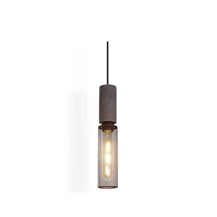 Industrial LED Pendant Light | Modern Concrete Hanging Fixture