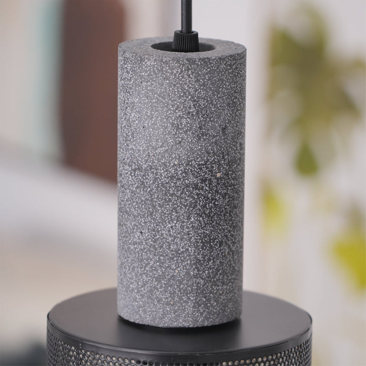 Industrial LED Pendant Light | Modern Concrete Hanging Fixture