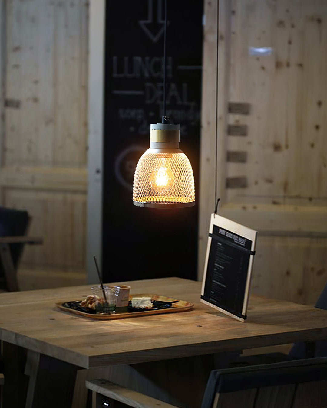 Industrial LED Pendant Light | Modern Concrete Hanging Fixture