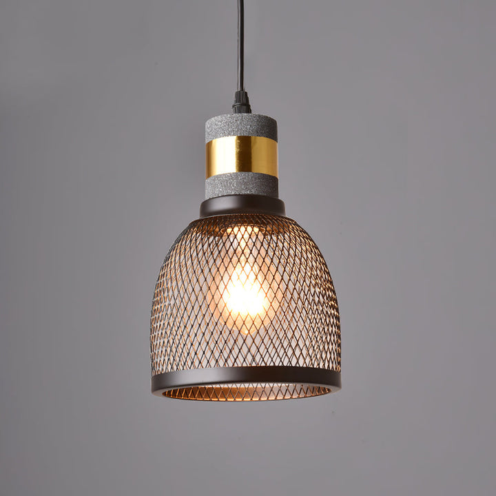 Industrial LED Pendant Light | Modern Concrete Hanging Fixture
